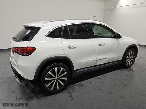 2021 Mercedes-Benz GLA with VIN W1N4N4GB4MJ140837, listed as a Copart auction lot 44603825 with 90,476 mi miles and Clean Title. Bid and sale history available at carsss.com. Image 3.