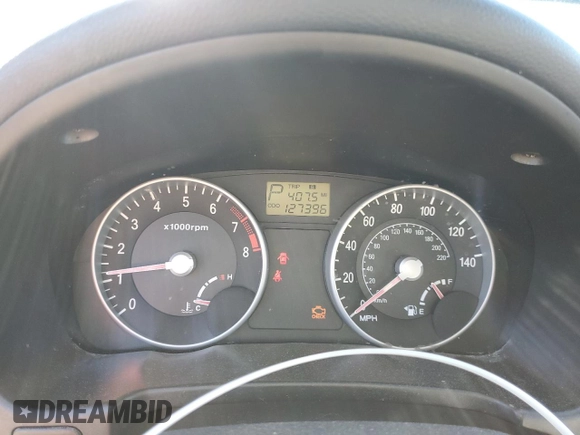 2007 Hyundai Accent GLS with VIN KMHCN46C07U085783, listed as a Copart auction lot 50498395 with 127,396 mi miles and Salvage Title. Bid and sale history available at carsss.com. Image 9.