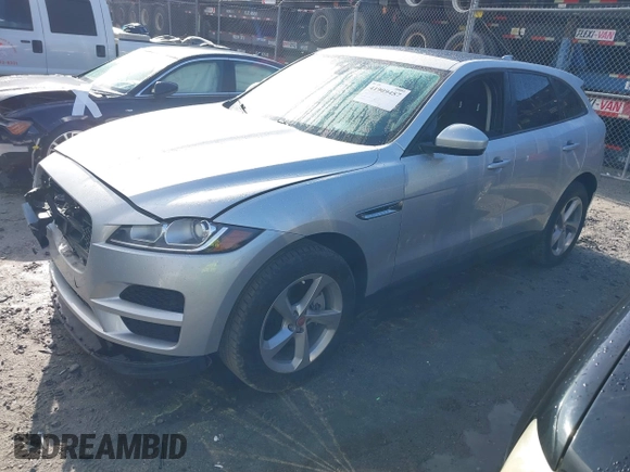 2018 Jaguar F-Pace 30t Premium with VIN SADCJ2GX3JA203652, listed as a IAAI auction lot 41909457 with 99,675 mi miles and . Bid and sale history available at DreamBid. Image 17.
