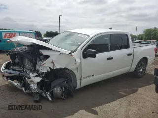 2023 Nissan Titan SV z VIN 1N6AA1EE2PN111512, wystawiony jako Copart lot #57320295 z przebiegiem 38 921 mil mil oraz Szkoda całkowita • Salvage title. Historia ofert i sprzedaży dostępna na DreamBid. Obrazek 1.
