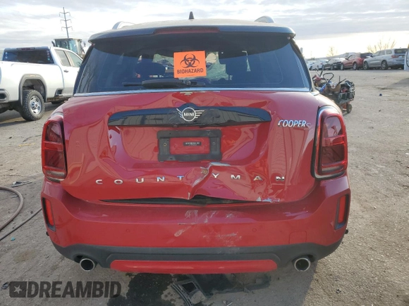 2021 MINI Countryman Cooper S with VIN WMZ83BR02M3M34658, listed as a Copart auction lot 41504825 with 49,051 mi miles and Salvage title. Bid and sale history available at DreamBid. Image 6.