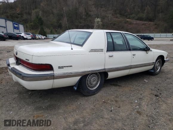 1992 Buick Roadmaster Ltd with VIN 1G4BT5371NR415025, listed as a Copart auction lot 48989145 with 54,138 mi miles and Salvage Title. Bid and sale history available at DreamBid. Image 3.