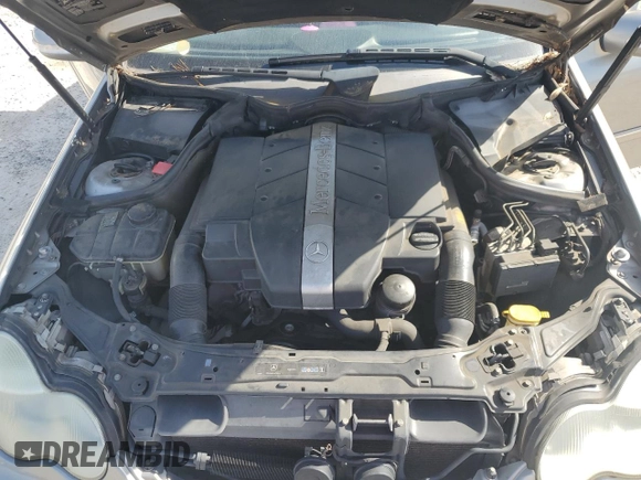 2004 Mercedes-Benz C 240 with VIN WDBRF61J64A547255, listed as a Copart auction lot 57028165 with 201,109 mi miles and Salvage title. Bid and sale history available at DreamBid. Image 11.