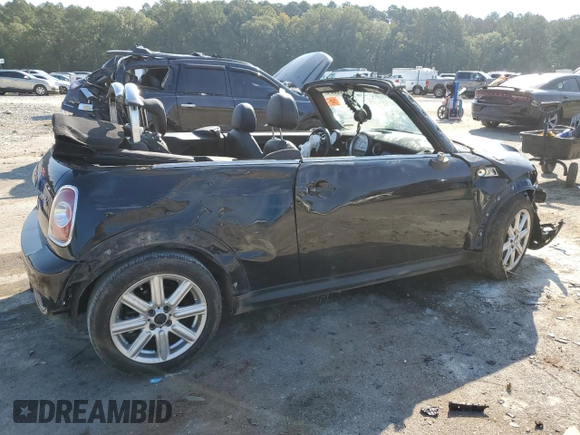 2012 MINI Convertible S with VIN WMWZP3C54CT296796, listed as a Copart auction lot 72209604 with 90,864 mi miles and Salvage title. Bid and sale history available at DreamBid. Image 3.