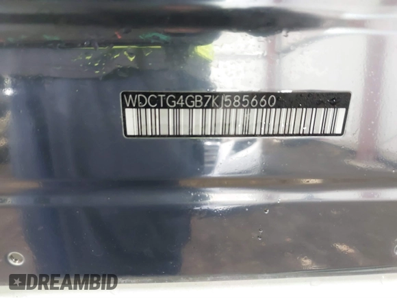 2019 Mercedes-Benz GLA 250 z VIN WDCTG4GB7KJ585660, wystawiony jako IAAI lot #41771154 z przebiegiem 96 301 mil mil oraz . Historia ofert i sprzedaży dostępna na DreamBid. Obrazek 9.