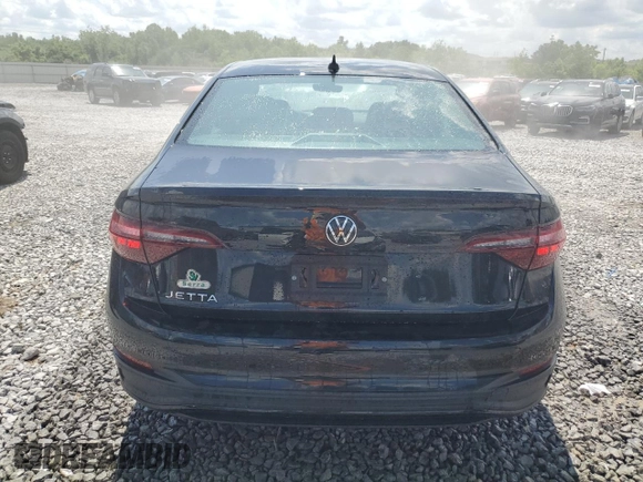 2024 Volkswagen Jetta Sport with VIN 3VWBM7BU9RM100191, listed as a Copart auction lot 56116275 with 12,260 mi miles and Salvage title. Bid and sale history available at DreamBid. Image 6.