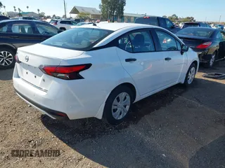 2024 Nissan Versa S with VIN 3N1CN8DV2RL842635, listed as a IAAI auction lot 41905145 with 12,622 mi miles. Bid and sale history available at carsss.com. Image 4.