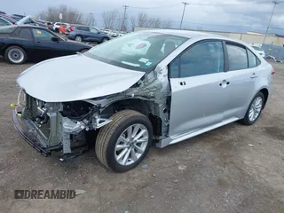 2025 Toyota Corolla LE with VIN 5YFB4MDE2SP244963, listed as a IAAI auction lot 42018744 with 5,459 mi miles. Bid and sale history available at carsss.com. Image 2.