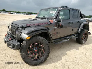 2021 Jeep Wrangler Unlimited Rubicon with VIN 1C4JJXFM9MW533925, listed as a Copart auction lot 54889725 with 76,186 mi miles and Salvage title. Bid and sale history available at DreamBid. Image 1.