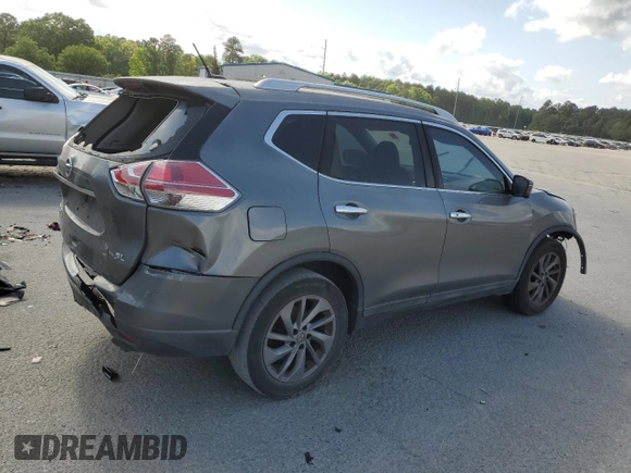 2016 Nissan Rogue SL with VIN 5N1AT2MT8GC754358, listed as a Copart auction lot 53604635 with 153,405 mi miles and Salvage Title. Bid and sale history available at carsss.com. Image 3.