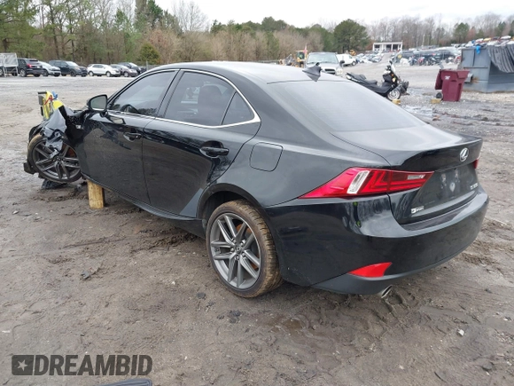 2015 Lexus IS 350 with VIN JTHBE1D20F5019251, listed as a IAAI auction lot 41250626 with 87,351 mi miles and . Bid and sale history available at DreamBid. Image 3.