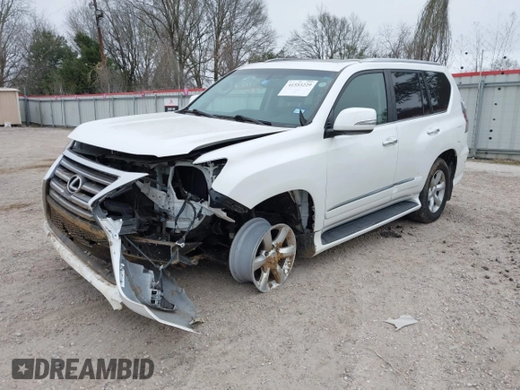 2015 Lexus GX 460 with VIN JTJBM7FX3F5107661, listed as a IAAI auction lot 41553229 with 45,436 mi miles and . Bid and sale history available at carsss.com. Image 2.