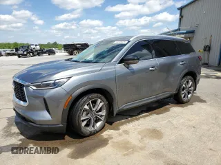 2024 Infiniti QX60 Luxe с VIN 5N1DL1FR9RC351355, выставлен на аукционе Copart как лот 54048625 с пробегом 33 079 миль миль и Списание • Salvage title. История ставок и продаж доступна на DreamBid. Изображение 1.