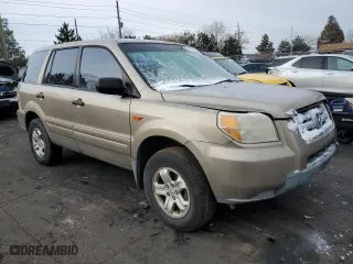 2007 Honda Pilot LX with VIN 5FNYF28197B042611, listed as a Copart auction lot 45709445 with 163,573 mi miles and Salvage Title. Bid and sale history available at carsss.com. Image 4.