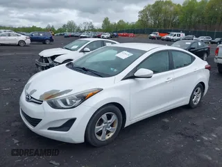 2015 Hyundai Elantra SE with VIN 5NPDH4AE0FH561046, listed as a IAAI auction lot 42196128 with 106,200 mi miles and . Bid and sale history available at DreamBid. Image 2.