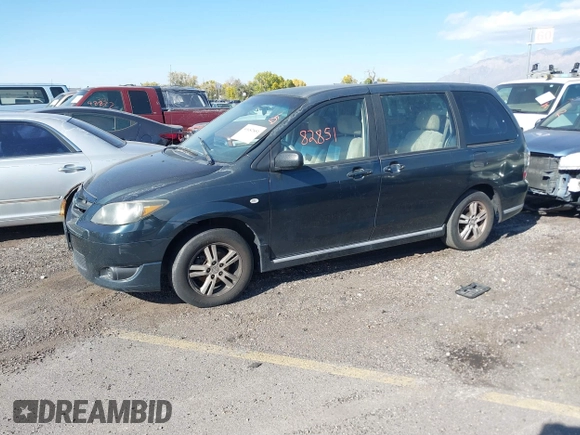 2005 Mazda MPV LX with VIN JM3LW28A650547549, listed as a IAAI auction lot 40682851 with 212,438 mi miles. Bid and sale history available at carsss.com. Image 2.