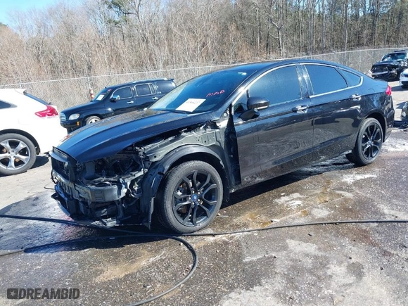 2019 Ford Fusion SE with VIN 3FA6P0HD1KR283059, listed as a IAAI auction lot 41566237 with 98,864 mi miles. Bid and sale history available at carsss.com. Image 2.