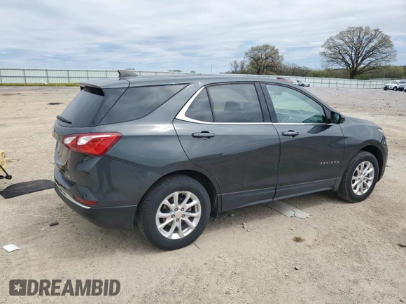 2020 Chevrolet Equinox LT with VIN 3GNAXUEV1LS571786, listed as a Copart auction lot 55403325 with 82,961 mi miles and Salvage Title. Bid and sale history available at DreamBid. Image 3.