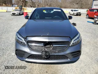 2020 Mercedes-Benz C with VIN 55SWF8DB1LU326641, listed as a Copart auction lot 47589655 with 37,255 mi miles and Salvage Title. Bid and sale history available at carsss.com. Image 5.