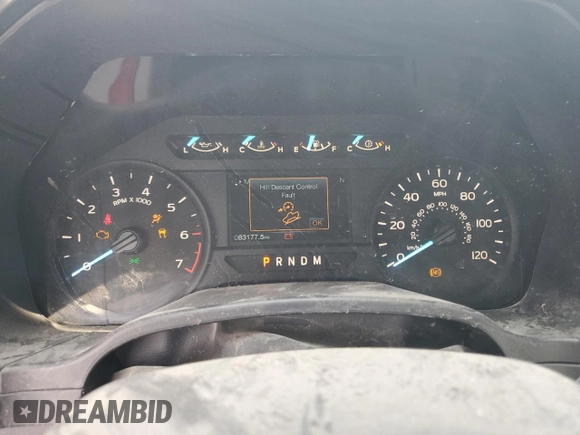 2020 Ford F-150 XL with VIN 1FTFX1E57LKD31540, listed as a Copart auction lot 59100905 with 83,177 mi miles and Salvage title. Bid and sale history available at DreamBid. Image 9.