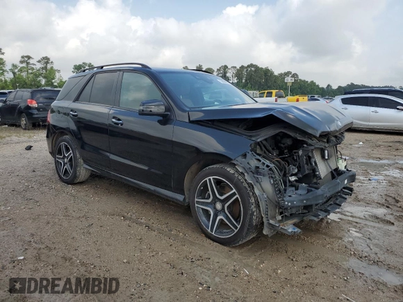 2016 Mercedes-Benz GLE 400 with VIN 4JGDA5GB8GA685769, listed as a Copart auction lot 54060705 with 54,377 mi miles and Salvage title. Bid and sale history available at DreamBid. Image 4.