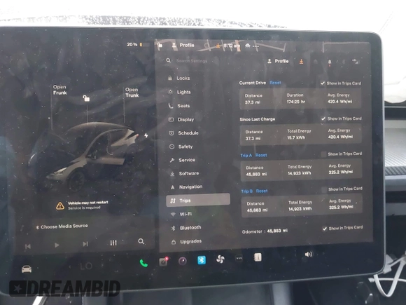 2024 Tesla Model Y с VIN 7SAYGDED5RF046877, выставлен на аукционе IAAI как лот 42237815 с пробегом 45 883 миль миль и . История ставок и продаж доступна на DreamBid. Изображение 7.