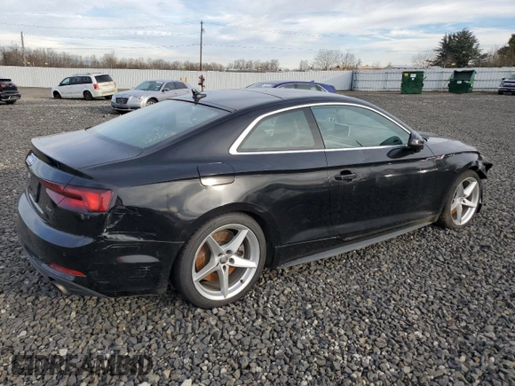 2019 Audi A5 Premium Plus with VIN WAUTNAF59KA007501, listed as a Copart auction lot 42559375 with Not Provided miles and Salvage Title. Bid and sale history available at DreamBid. Image 3.