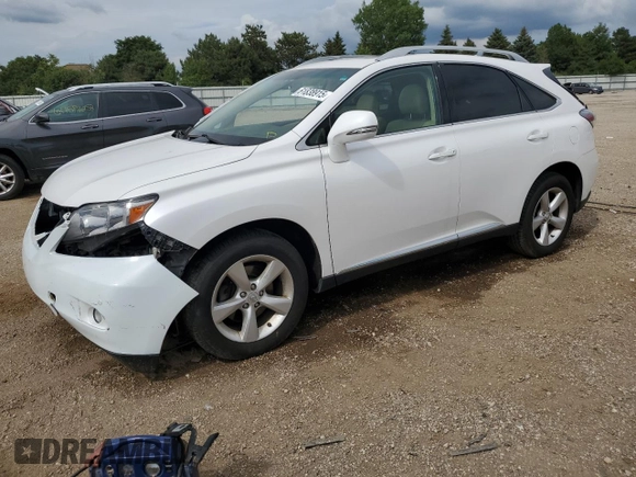 2010 Lexus RX 350 with VIN 2T2BK1BA2AC026228, listed as a Copart auction lot 61838915 with 125,830 mi miles and Salvage title. Bid and sale history available at DreamBid. Image 1.