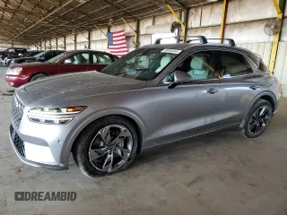 2024 Genesis GV70 Advanced with VIN 5NMMCET17RH001492, listed as a Copart auction lot 59086045 with 14,257 mi miles and Salvage title. Bid and sale history available at DreamBid. Image 1.