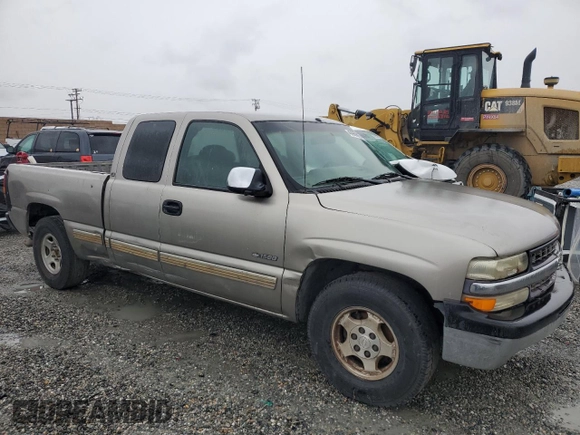 2001 Chevrolet Silverado 1500 with VIN 1GCEC19T41Z183786, listed as a Copart auction lot 48969815 with 516,482 mi miles and Salvage Title. Bid and sale history available at carsss.com. Image 4.