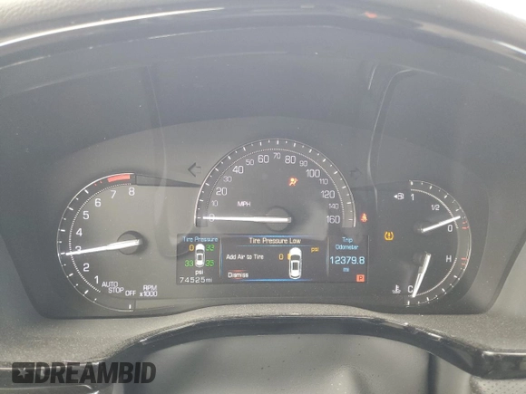 2019 Cadillac XT5 FWD with VIN 1GYKNARS5KZ215029, listed as a Copart auction lot 52828495 with 74,525 mi miles and Salvage title. Bid and sale history available at DreamBid. Image 9.