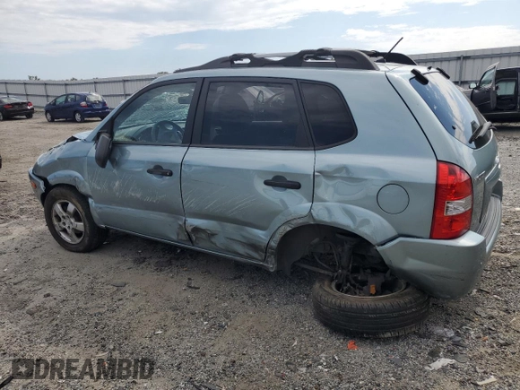 2007 Hyundai Tucson GLS with VIN KM8JM12B27U493059, listed as a Copart auction lot 66892704 with 36,562 mi miles and Salvage Title. Bid and sale history available at carsss.com. Image 2.