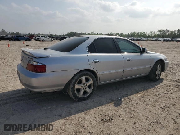 2003 Acura TL Type S with VIN 19UUA56843A011222, listed as a Copart auction lot 49845805 with 205,221 mi miles and Salvage Title. Bid and sale history available at carsss.com. Image 3.