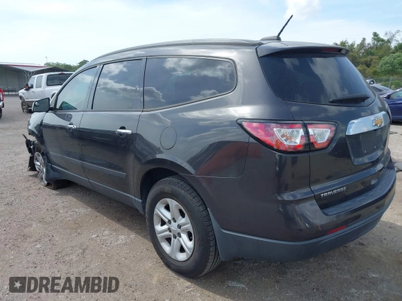 2017 Chevrolet Traverse LS with VIN 1GNKRFKD8HJ202180, listed as a IAAI auction lot 41961285 with 120,910 mi miles. Bid and sale history available at carsss.com. Image 3.