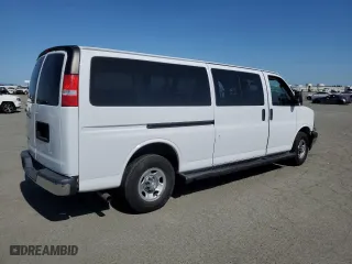 2019 Chevrolet Express Passenger LT with VIN 1GAZGPFG0K1196401, listed as a Copart auction lot 48614795 with 98,925 mi miles and Salvage Title. Bid and sale history available at carsss.com. Image 3.