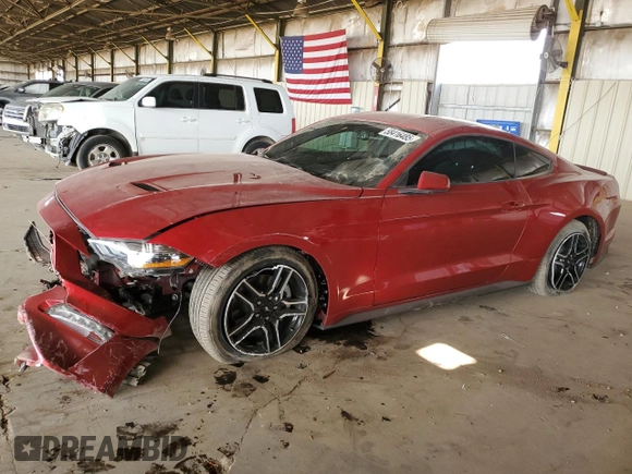 2020 Ford Mustang EcoBoost with VIN 1FA6P8TH1L5130730, listed as a Copart auction lot 58416485 with 16,457 mi miles and Salvage title. Bid and sale history available at DreamBid. Image 1.