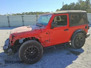2021 Jeep Wrangler Sport with VIN 1C4GJXAN5MW737597, listed as a Copart auction lot 75238154 with 24,293 mi miles and Clean Title. Bid and sale history available at DreamBid. Image 1.
