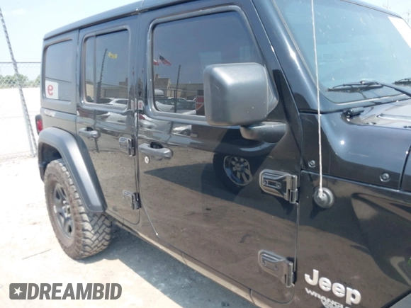 2018 Jeep Wrangler Unlimited Sport S z VIN 1C4HJXDG4JW191470, wystawiony jako IAAI lot #42295447 z przebiegiem 129 024 mil mil oraz . Historia ofert i sprzedaży dostępna na DreamBid. Obrazek 6.