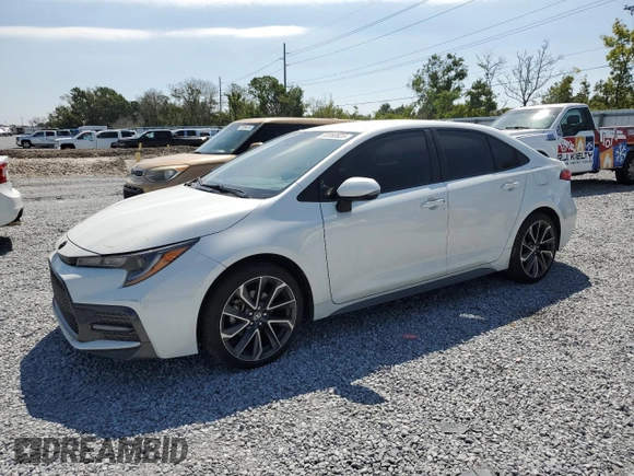 2021 Toyota Corolla SE with VIN JTDS4MCE3MJ071415, listed as a Copart auction lot 53368925 with 74,736 mi miles and Salvage Title. Bid and sale history available at carsss.com. Image 1.
