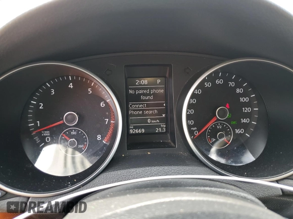 2013 Volkswagen Jetta SE with VIN 3VWPP7AJ2DM642245, listed as a Copart auction lot 55967575 with 92,669 mi miles and Salvage title. Bid and sale history available at DreamBid. Image 9.