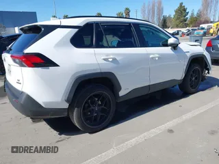 2021 Toyota RAV4 Hybrid LE with VIN 4T3M6RFV7MU027172, listed as a IAAI auction lot 41829723 with 262,619 mi miles. Bid and sale history available at carsss.com. Image 4.