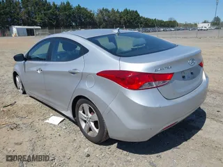 2013 Hyundai Elantra GLS PZEV with VIN KMHDH4AE3DU731897, listed as a IAAI auction lot 42061100 with 78,194 mi miles. Bid and sale history available at carsss.com. Image 3.