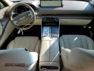 2021 Genesis GV80 with VIN KMUHCESC7MU040635, listed as a Copart auction lot 59625875 with 61,027 mi miles and Salvage title. Bid and sale history available at DreamBid. Image 8.