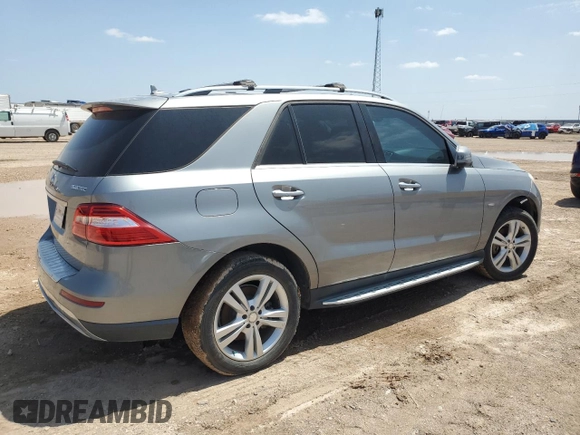 2012 Mercedes-Benz M 350 with VIN 4JGDA2EB0CA053022, listed as a Copart auction lot 54265885 with 159,300 mi miles and Clean Title. Bid and sale history available at DreamBid. Image 3.