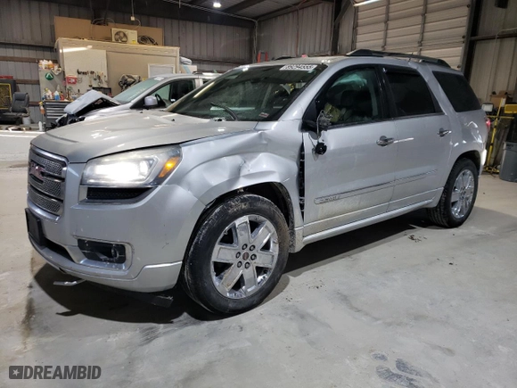 2014 GMC Acadia Denali with VIN 1GKKVTKD2EJ205921, listed as a Copart auction lot 89294555 with 210,784 mi miles and Salvage Title. Bid and sale history available at carsss.com. Image 1.