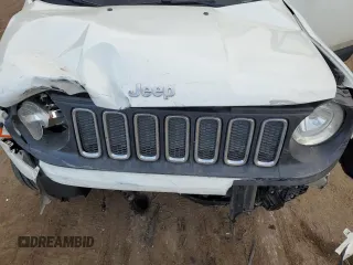 2017 Jeep Renegade Latitude with VIN ZACCJBBB5HPE43951, listed as a Copart auction lot 46699525 with 55,751 mi miles and Salvage Title. Bid and sale history available at carsss.com. Image 14.
