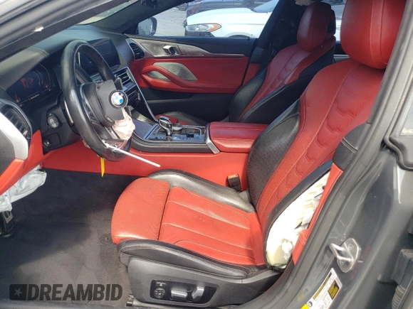 2021 BMW 8 Series M850i with VIN WBAGV8C00MCG65804, listed as a Copart auction lot 60445755 with 37,045 mi miles and Clean title. Bid and sale history available at DreamBid. Image 7.