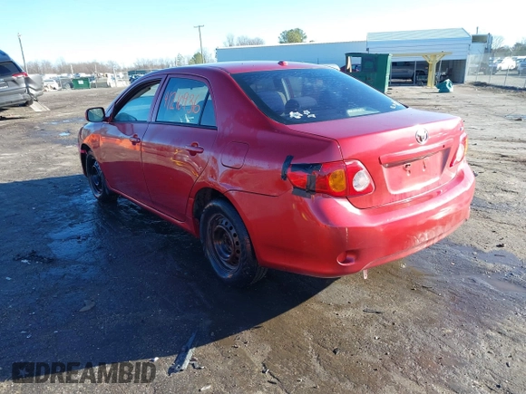 2009 Toyota Corolla with VIN JTDBL40E99J004929, listed as a IAAI auction lot 41210936 with 135,663 mi miles. Bid and sale history available at carsss.com. Image 3.
