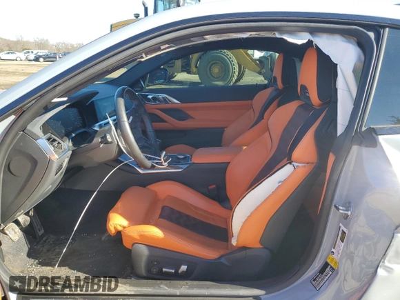 2022 BMW M4 with VIN WBS53AZ05NCK13109, listed as a Copart auction lot 43600854 with 12,285 mi miles. Bid and sale history available at carsss.com. Image 7.
