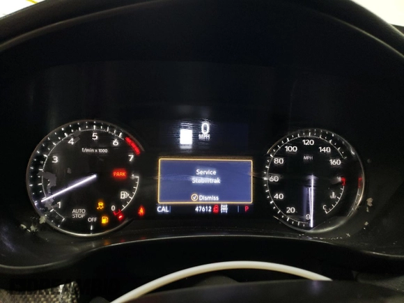 2021 Cadillac XT4 AWD Sport with VIN 1GYFZFR48MF023578, listed as a Copart auction lot 41586595 with 47,612 mi miles and Salvage title. Bid and sale history available at DreamBid. Image 9.